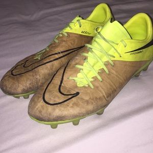 FG Nike Leather Hypervenom Phinish Soccer Cleats